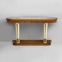 Consolle in legno e specchio, 1940 ca.