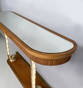 Consolle in legno e specchio, 1940 ca.