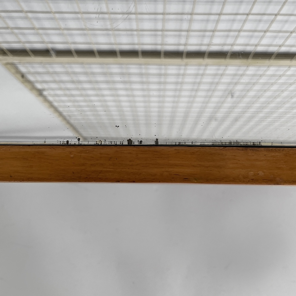 Consolle in legno e specchio, 1940 ca.