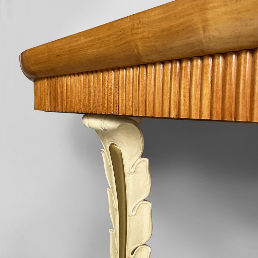 Consolle in legno e specchio, 1940 ca.