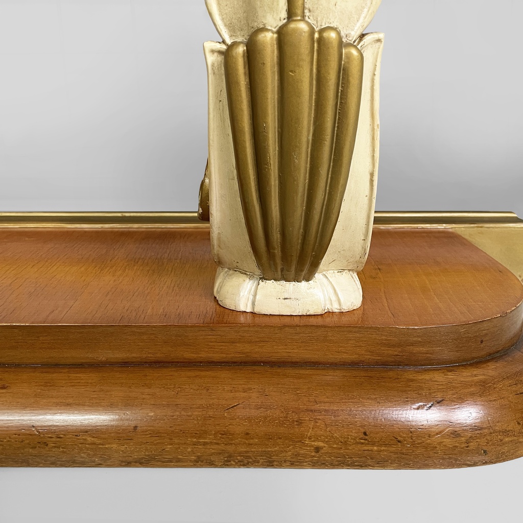 Consolle in legno e specchio, 1940 ca.