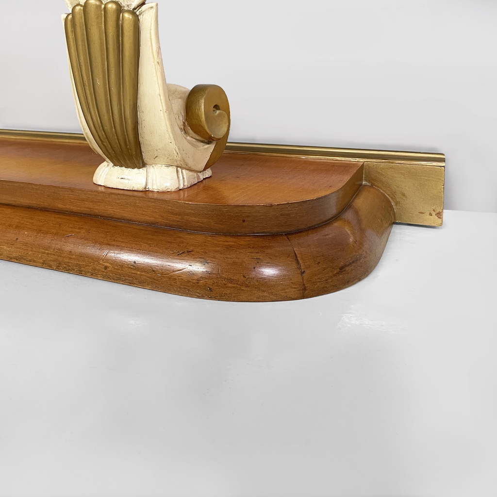 Consolle in legno e specchio, 1940 ca.