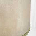 Lampada da terra in velluto e ottone, 1940 ca.