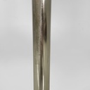 Lampada da terra in metallo brunito e plexiglass bianco, 1970 ca.