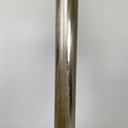 Lampada da terra in metallo brunito e plexiglass bianco, 1970 ca.