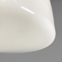 Lampadario in vetro opalino, 1970 ca.