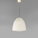 Lampadario in vetro opalino, 1970 ca.