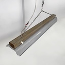 Lampadario in metallo con catena, 1940 ca.