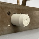 Lampadario in metallo con catena, 1940 ca.