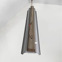 Lampadario in metallo con catena, 1940 ca.