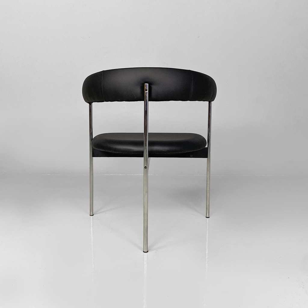 Sedie a pozzetto in acciaio, 1970 ca.