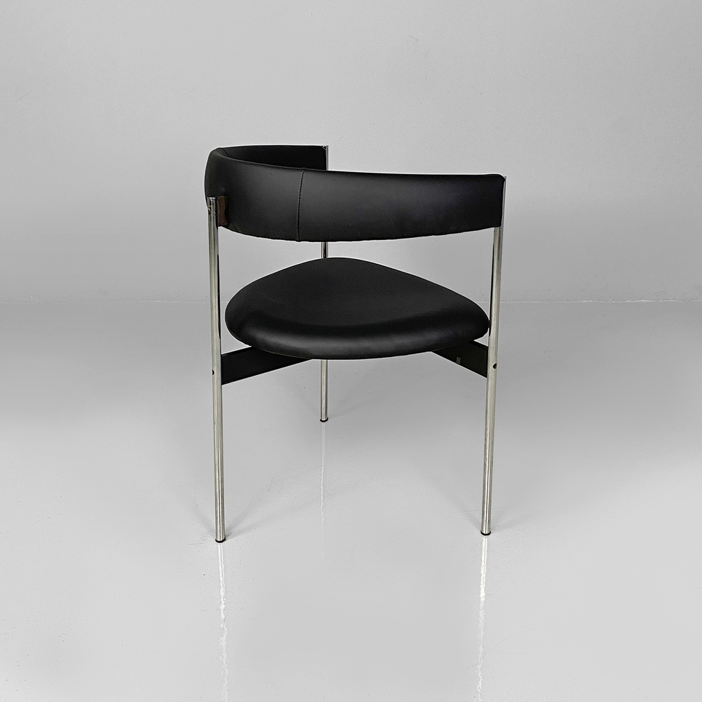 Sedie a pozzetto in acciaio, 1970 ca.