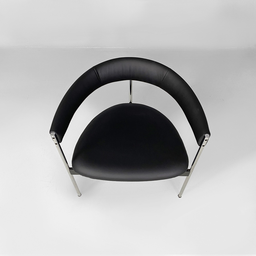 Sedie a pozzetto in acciaio, 1970 ca.