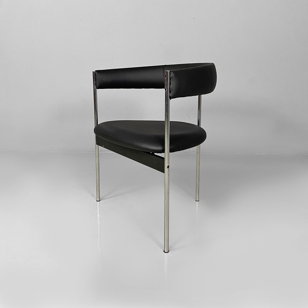 Sedie a pozzetto in acciaio, 1970 ca.