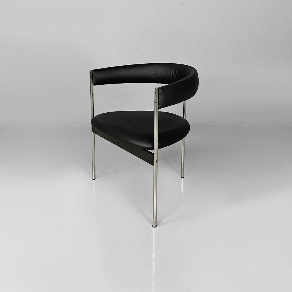 Sedie a pozzetto in acciaio, 1970 ca.