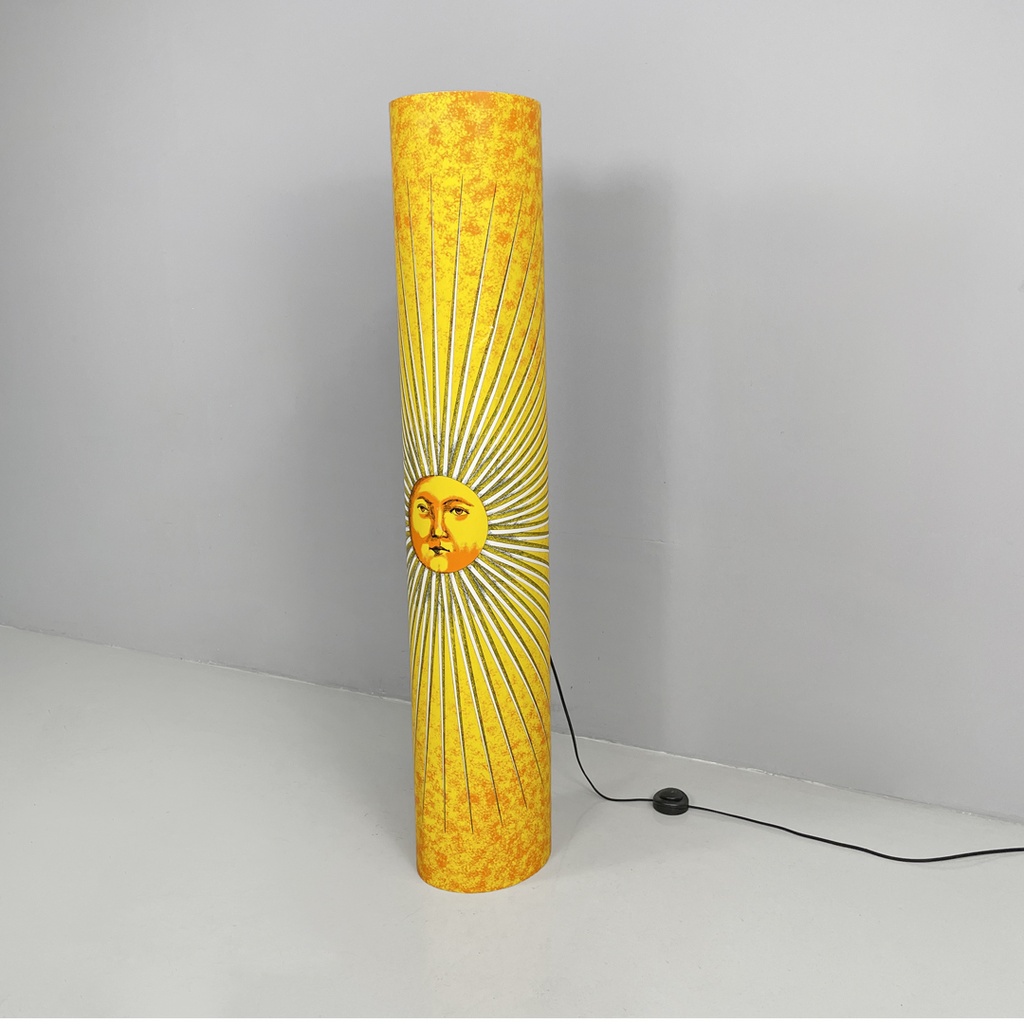 Lampada da terra Sole Piero Fornasetti per Antonangeli Illuminazione, 1990 ca.