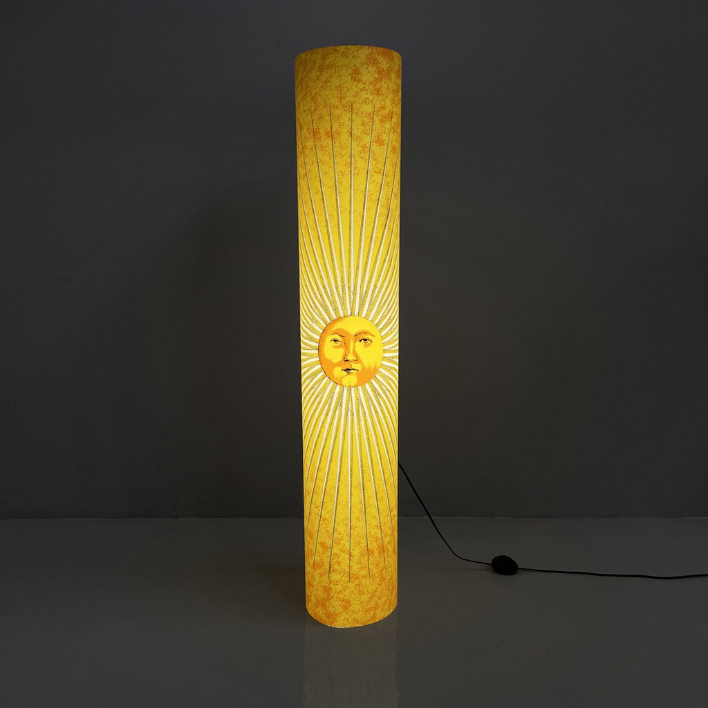 Lampada da terra Sole Piero Fornasetti per Antonangeli Illuminazione, 1990 ca.