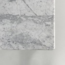 Tavolo da caffè in marmo bianco, 1980 ca.