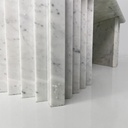 Tavolo da caffè in marmo bianco, 1980 ca.