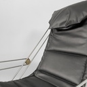 Poltrona in pelle e acciaio, 1970 ca.