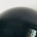 Lampada da tavolo in vetro e acciaio, 1970 ca.