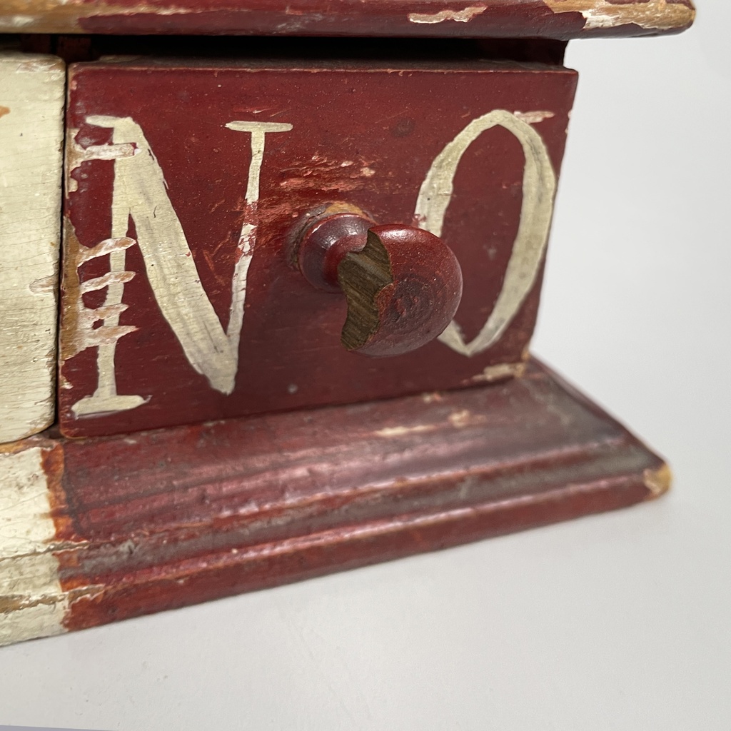 Strumento per il voto segreto in legno, 1800 ca.