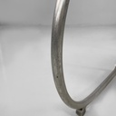 Sedie in sky rossa e metallo, 1930 ca.