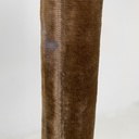 Lampada da terra in velluto e ottone, 1940 ca.