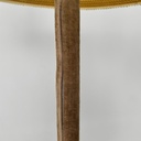 Lampada da terra in velluto e ottone, 1940 ca.