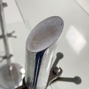 Libreria in metallo e vetro, 1980 ca.