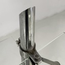 Libreria in metallo e vetro, 1980 ca.