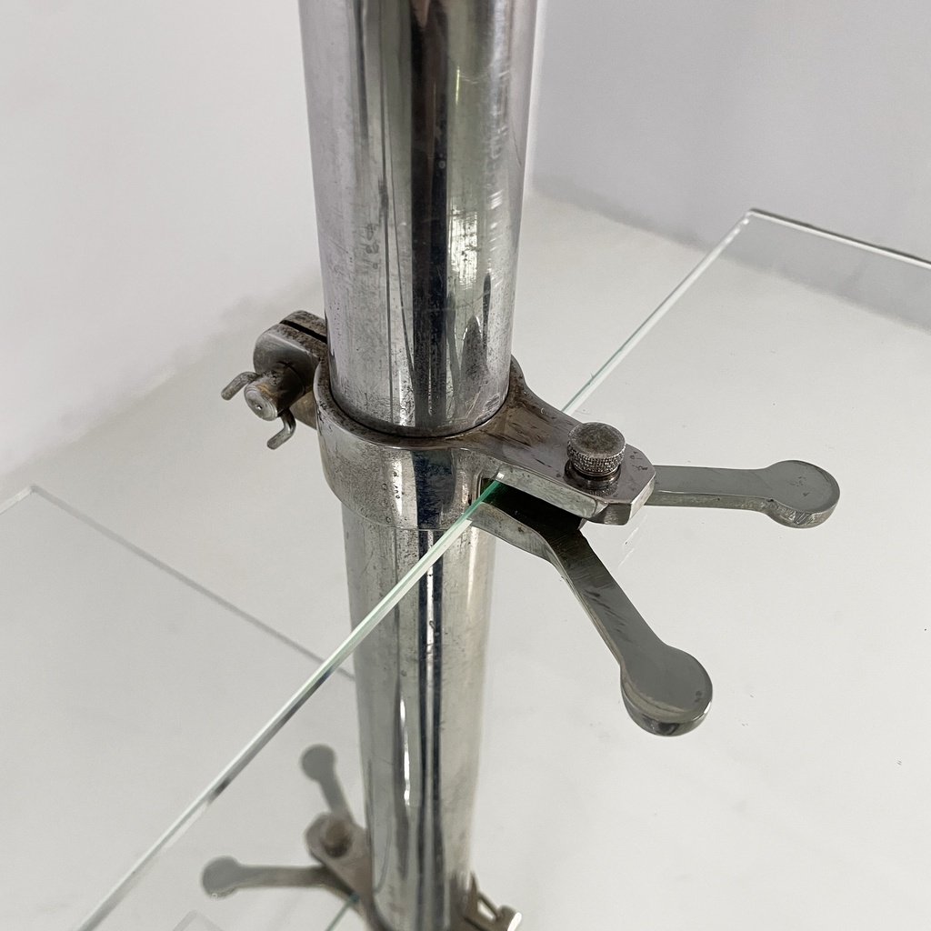 Libreria in metallo e vetro, 1980 ca.