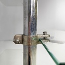 Libreria in metallo e vetro, 1980 ca.