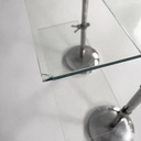 Libreria in metallo e vetro, 1980 ca.