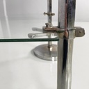 Libreria in metallo e vetro, 1980 ca.