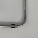 Sedia In legno nero, paglia e acciaio, 1960 ca.