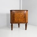 Consolle angolari in legno e marmo, 1700 ca.