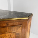 Consolle angolari in legno e marmo, 1700 ca.