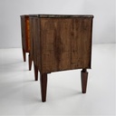 Consolle angolari in legno e marmo, 1700 ca.