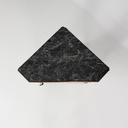 Consolle angolari in legno e marmo, 1700 ca.