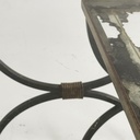 tavoli da caffè impilabili in metallo e vetro, 1940 ca.