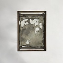 tavoli da caffè impilabili in metallo e vetro, 1940 ca.