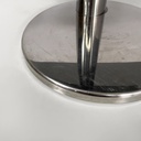 Consolle in vetro fumè e acciaio, 1980 ca.