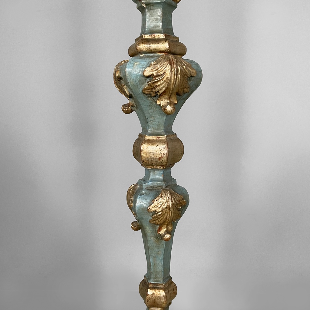 Lampada da terra in legno, 1940 ca.