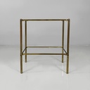 Tavoli da caffè in ottone e vetro, 1960 ca.