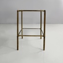 Tavoli da caffè in ottone e vetro, 1960 ca.