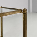 Tavoli da caffè in ottone e vetro, 1960 ca.