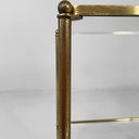 Tavoli da caffè in ottone e vetro, 1960 ca.