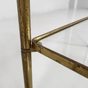 Tavoli da caffè in ottone e vetro, 1960 ca.