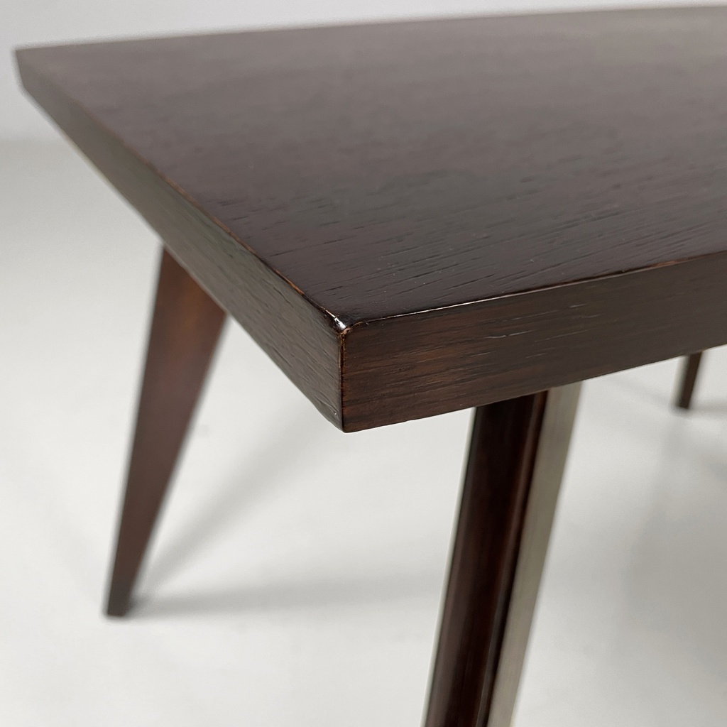 Tavolo da caffè in legno scuro, 1960 ca.